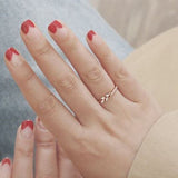 Zircon Flower Gemstone Ring Women Rose Gold Engagement Jewelry